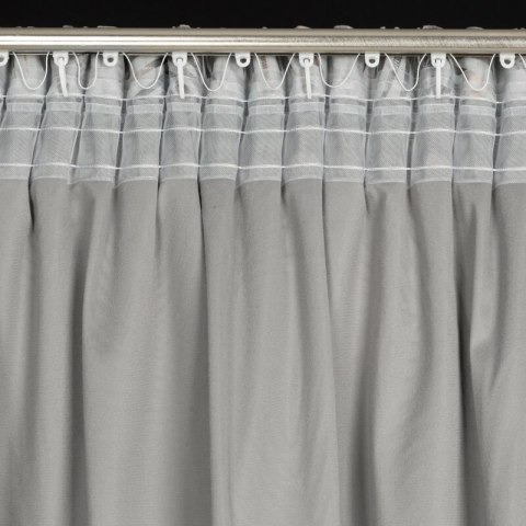 ZASŁONA GOTOWA GLORIA NA TAŚMIE 140 X 300 CM STALOWY ZASŁONA GOTOWA GLORIA NA TAŚMIE 140 X 300 CM STALOWY