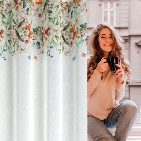 ZASŁONA GOTOWA LORA 140 X 250 CM BIAŁY ZASŁONA GOTOWA LORA 140 X 250 CM BIAŁY