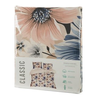 KOMPLET POŚCIELI BAWEŁNIANEJ SONIA 33 220 X 200 CM PUDROWY RÓŻ