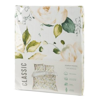 KOMPLET POŚCIELI BAWEŁNIANEJ SONIA 35 220 X 200 CM BIAŁY