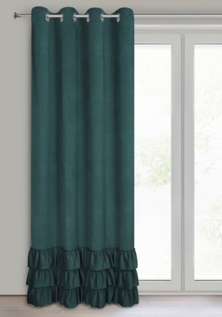 ZASŁONA GOTOWA MEGI 140 X 250 CM CIEMNOZIELONY