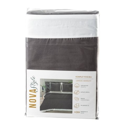 KOMPLET POŚCIELI LAURA 220 X 200 CM POPIELATY