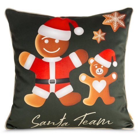 POSZEWKA ŚWIATECZNA GINGER03 60 X 60 CM ZIELONY POSZEWKA ŚWIATECZNA GINGER03 60 X 60 CM ZIELONY