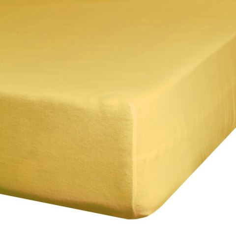 PRZEŚCIERADŁO Z GUMKĄ JERSEY D91 220 X 200 X 30 CM MUSZTARDOWY