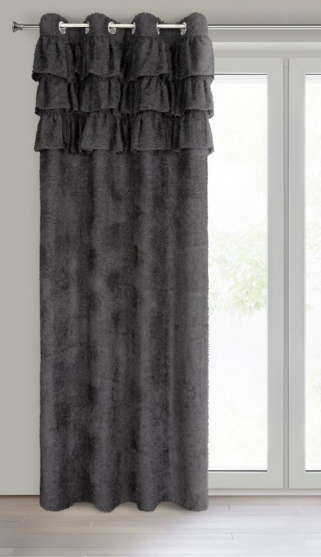 ZASŁONA GOTOWA AGIS 2 140 X 250 CM CZARNY ZASŁONA GOTOWA AGIS 2 140 X 250 CM CZARNY