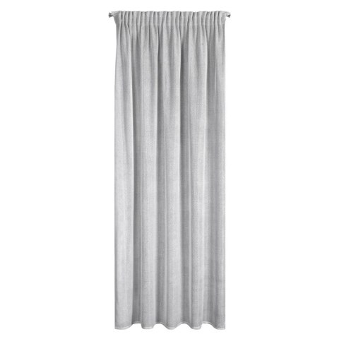 ZASŁONA GOTOWA ALEKSA NA TAŚMIE 140 X 270 CM SREBRNY ZASŁONA GOTOWA ALEKSA NA TAŚMIE 140 X 270 CM SREBRNY