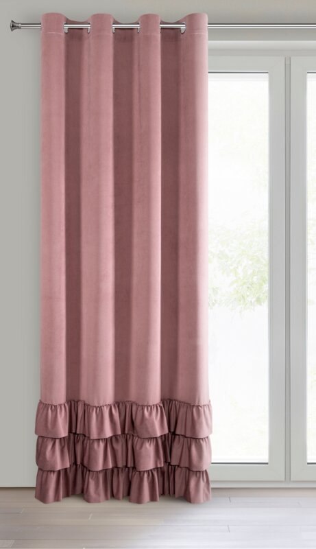 ZASŁONA GOTOWA MEGI 140 X 250 CM CIEMNORÓŻOWY ZASŁONA GOTOWA MEGI 140 X 250 CM CIEMNORÓŻOWY