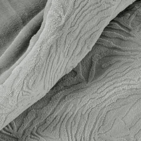 KOMPLET POŚCIELI FLANO 140 X 200 CM SREBRNY KOMPLET POŚCIELI FLANO 140 X 200 CM SREBRNY