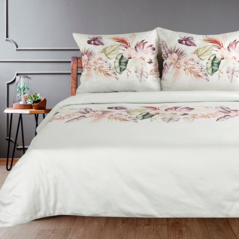 KOMPLET POŚCIELI SATYNOWEJ NIKA 42 160 X 200 CM BIAŁY