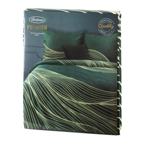 KOMPLET POŚCIELI SATYNOWEJ PREMIUM 3 160 X 200 CM CIEMNOZIELONY KOMPLET POŚCIELI SATYNOWEJ PREMIUM 3 160 X 200 CM CIEMNOZIELONY