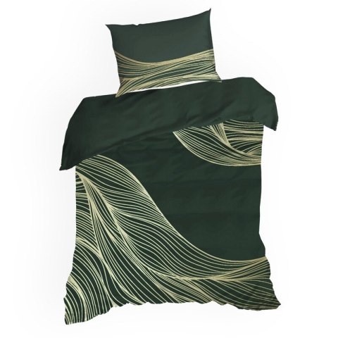 KOMPLET POŚCIELI SATYNOWEJ PREMIUM 3 160 X 200 CM CIEMNOZIELONY KOMPLET POŚCIELI SATYNOWEJ PREMIUM 3 160 X 200 CM CIEMNOZIELONY