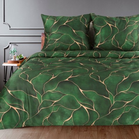 KOMPLET POŚCIELI W PUDEŁKU GIFT1 180 X 200 CM ZIELONY