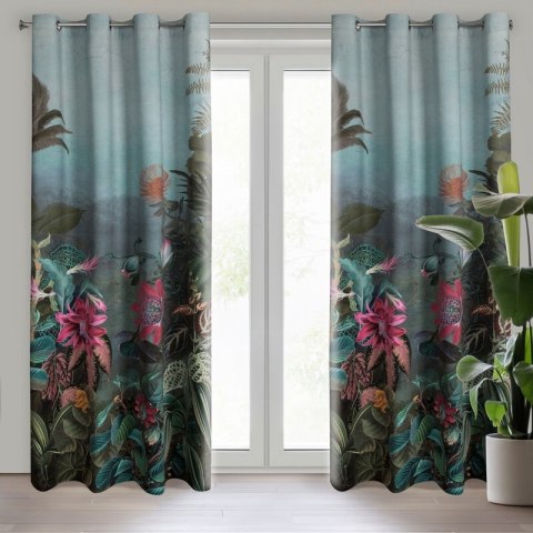 ZASŁONA GOTOWA ALINE 140 X 250 CM CIEMNOZIELONY ZASŁONA GOTOWA ALINE 140 X 250 CM CIEMNOZIELONY