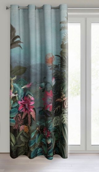 ZASŁONA GOTOWA ALINE 140 X 250 CM CIEMNOZIELONY