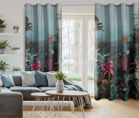 ZASŁONA GOTOWA ALINE 140 X 250 CM CIEMNOZIELONY ZASŁONA GOTOWA ALINE 140 X 250 CM CIEMNOZIELONY