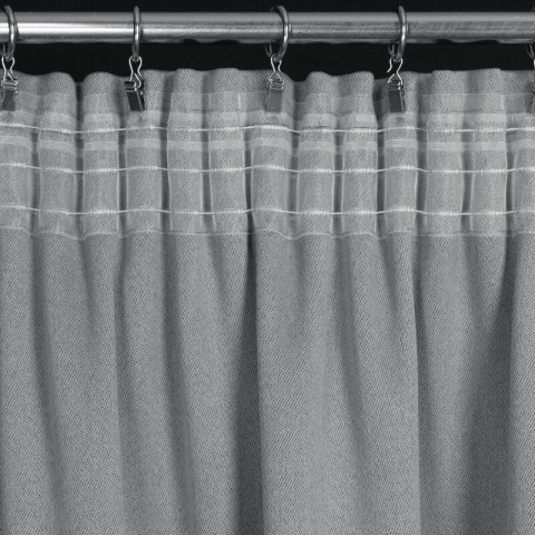 ZASŁONA GOTOWA CARLO NA TAŚMIE 130 X 300 CM SREBRNY ZASŁONA GOTOWA CARLO NA TAŚMIE 130 X 300 CM SREBRNY