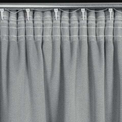 ZASŁONA GOTOWA CARLO NA TAŚMIE 130 X 300 CM SREBRNY ZASŁONA GOTOWA CARLO NA TAŚMIE 130 X 300 CM SREBRNY