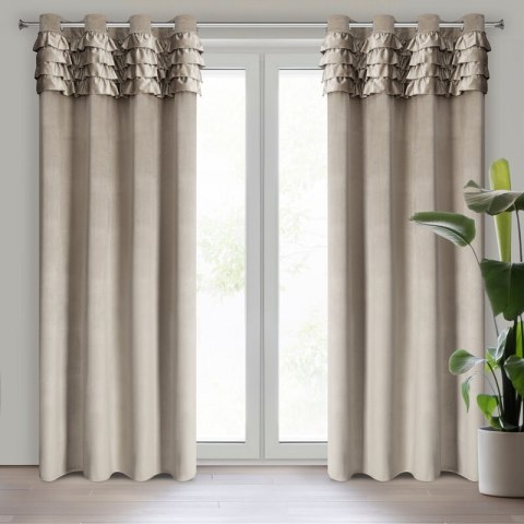 ZASŁONA GOTOWA ERIN 140 X 250 CM BEŻOWY ZASŁONA GOTOWA ERIN 140 X 250 CM BEŻOWY