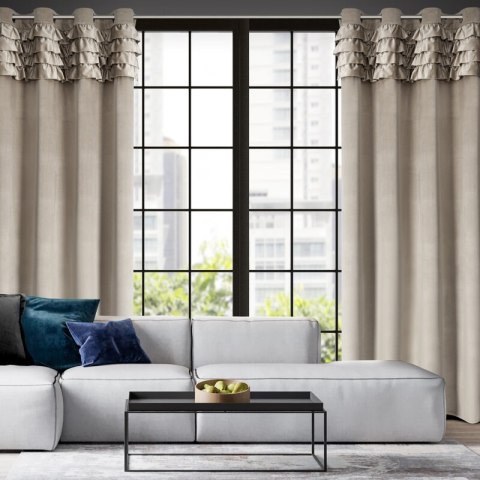 ZASŁONA GOTOWA ERIN 140 X 250 CM BEŻOWY ZASŁONA GOTOWA ERIN 140 X 250 CM BEŻOWY