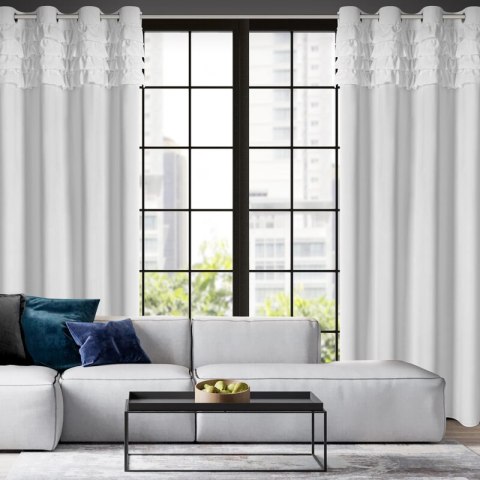 ZASŁONA GOTOWA ERIN 140 X 250 CM BIAŁY ZASŁONA GOTOWA ERIN 140 X 250 CM BIAŁY