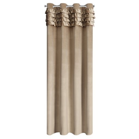 ZASŁONA GOTOWA ERIN 140 X 250 CM CIEMNOBEŻOWY ZASŁONA GOTOWA ERIN 140 X 250 CM CIEMNOBEŻOWY