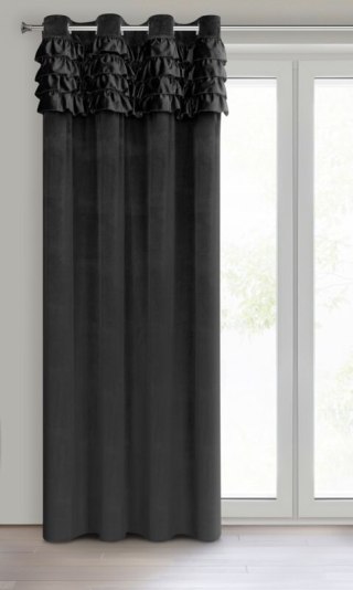 ZASŁONA GOTOWA ERIN 140 X 250 CM CZARNY