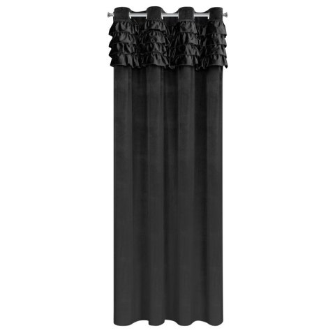 ZASŁONA GOTOWA ERIN 140 X 250 CM CZARNY ZASŁONA GOTOWA ERIN 140 X 250 CM CZARNY