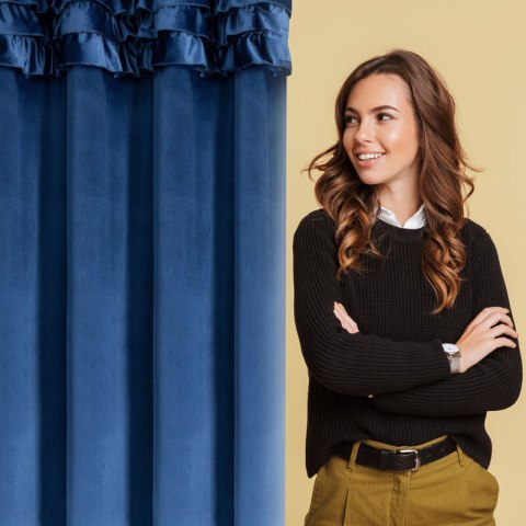 ZASŁONA GOTOWA ERIN 140 X 250 CM GRANATOWY ZASŁONA GOTOWA ERIN 140 X 250 CM GRANATOWY