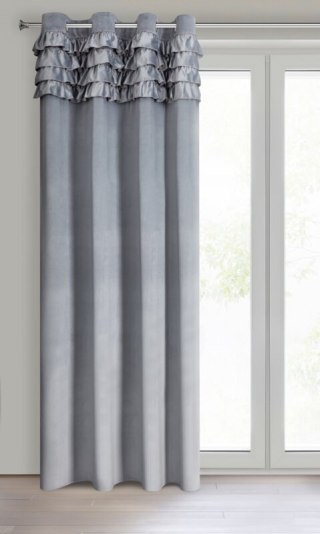 ZASŁONA GOTOWA ERIN 140 X 250 CM SZARY