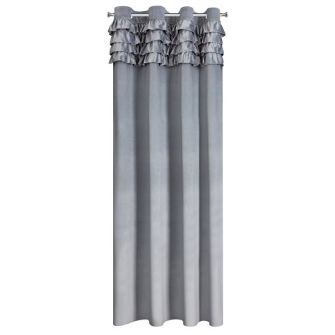 ZASŁONA GOTOWA ERIN 140 X 250 CM SZARY ZASŁONA GOTOWA ERIN 140 X 250 CM SZARY