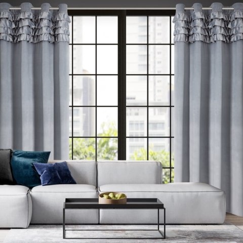 ZASŁONA GOTOWA ERIN 140 X 250 CM SZARY ZASŁONA GOTOWA ERIN 140 X 250 CM SZARY