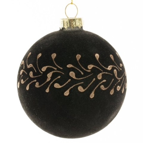 BOMBKA CHOINKOWA SZKLANA FI 8 CM CZARNY BOMBKA CHOINKOWA SZKLANA FI 8 CM CZARNY
