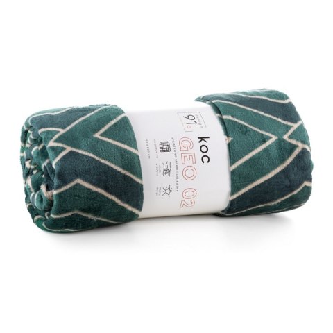 KOC D91 GEO 02 150 X 200 CM ZIELONY KOC D91 GEO 02 150 X 200 CM ZIELONY