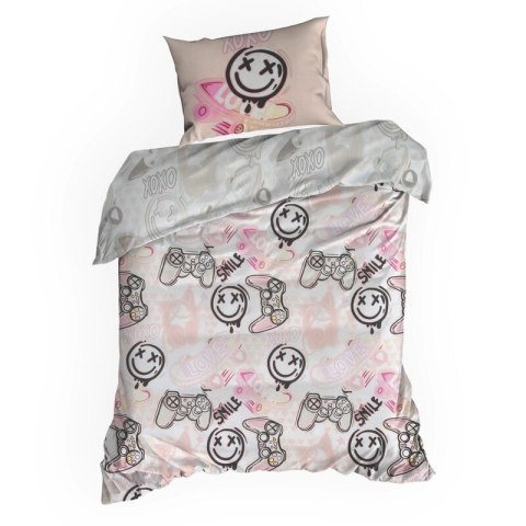 POŚCIEL BAWEŁNIANA D91 KID 17 140 X 200 CM BIAŁY