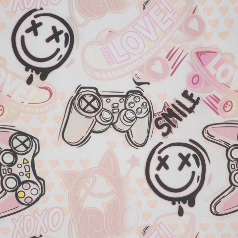 POŚCIEL BAWEŁNIANA D91 KID 17 140 X 200 CM BIAŁY