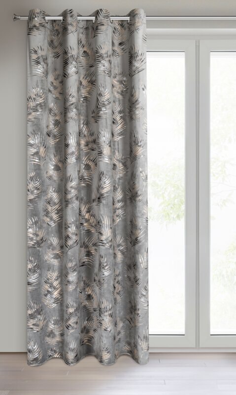 ZASŁONA GOTOWA GLORIA 140 X 250 CM STALOWY ZASŁONA GOTOWA GLORIA 140 X 250 CM STALOWY