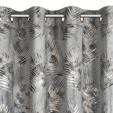 ZASŁONA GOTOWA GLORIA 140 X 250 CM STALOWY ZASŁONA GOTOWA GLORIA 140 X 250 CM STALOWY