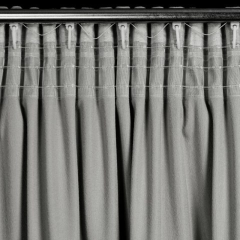 ZASŁONA GOTOWA MARLEN NA TAŚMIE 140 X 270 CM STALOWY ZASŁONA GOTOWA MARLEN NA TAŚMIE 140 X 270 CM STALOWY