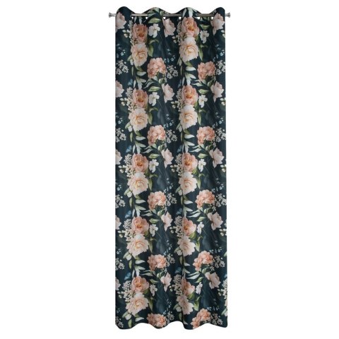 ZASŁONA GOTOWA SALMA 140 X 270 CM CZARNY ZASŁONA GOTOWA SALMA 140 X 270 CM CZARNY