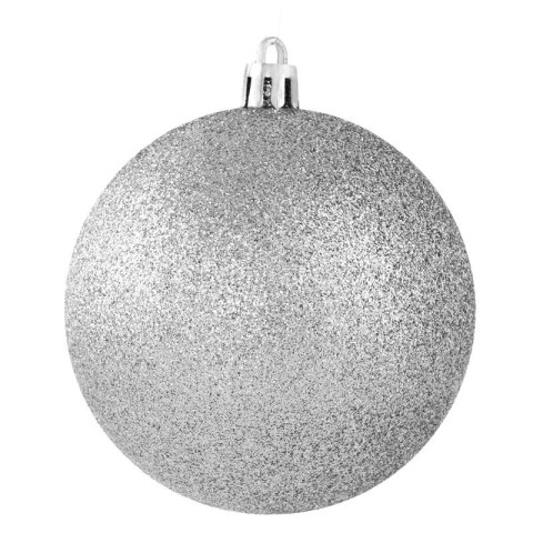 BOMBKA CHOINKOWA FI 8 CM SREBRNY BOMBKA CHOINKOWA FI 8 CM SREBRNY