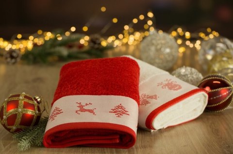 RĘCZNIK ŚWIATECZNY NOEL01 70 X 140 CM BIAŁY RĘCZNIK ŚWIATECZNY NOEL01 70 X 140 CM BIAŁY