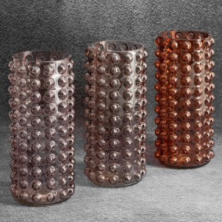 SZKŁO DEKORACYJNE 102090 FI 10.7 X 22 CM POMARAŃCZOWY