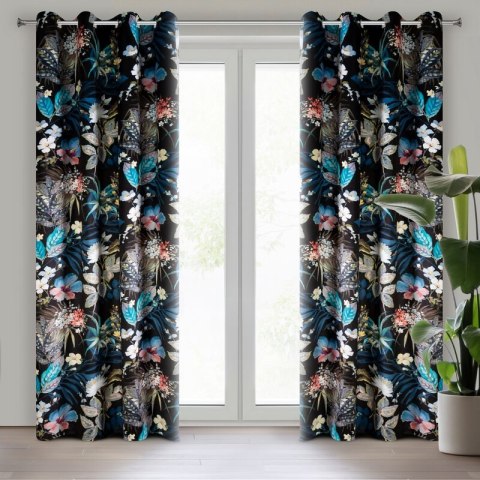 ZASŁONA GOTOWA ALANI 140 X 270 CM CZARNY ZASŁONA GOTOWA ALANI 140 X 270 CM CZARNY