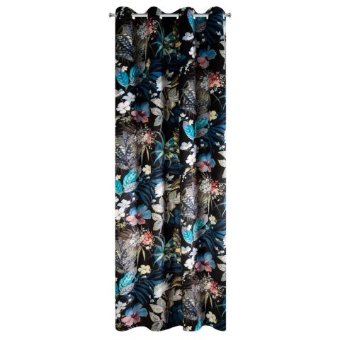 ZASŁONA GOTOWA ALANI 140 X 270 CM CZARNY ZASŁONA GOTOWA ALANI 140 X 270 CM CZARNY