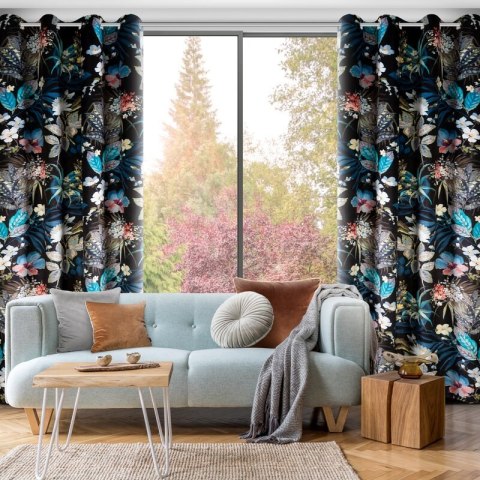 ZASŁONA GOTOWA ALANI 140 X 270 CM CZARNY ZASŁONA GOTOWA ALANI 140 X 270 CM CZARNY