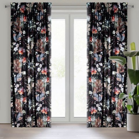 ZASŁONA GOTOWA ALANI NA TAŚMIE 140 X 270 CM CZARNY ZASŁONA GOTOWA ALANI NA TAŚMIE 140 X 270 CM CZARNY