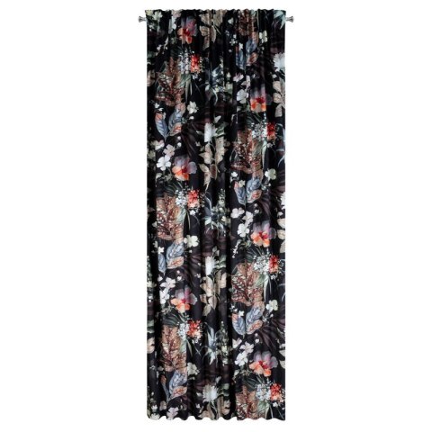 ZASŁONA GOTOWA ALANI NA TAŚMIE 140 X 270 CM CZARNY ZASŁONA GOTOWA ALANI NA TAŚMIE 140 X 270 CM CZARNY
