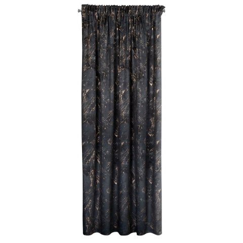 ZASŁONA GOTOWA NADIA NA TAŚMIE 140 X 300 CM CZARNY ZASŁONA GOTOWA NADIA NA TAŚMIE 140 X 300 CM CZARNY