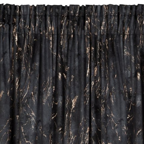 ZASŁONA GOTOWA NADIA NA TAŚMIE 140 X 300 CM CZARNY ZASŁONA GOTOWA NADIA NA TAŚMIE 140 X 300 CM CZARNY