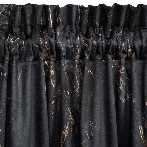 ZASŁONA GOTOWA NADIA NA TAŚMIE 140 X 300 CM CZARNY ZASŁONA GOTOWA NADIA NA TAŚMIE 140 X 300 CM CZARNY